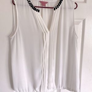 Sheer sleeveless top